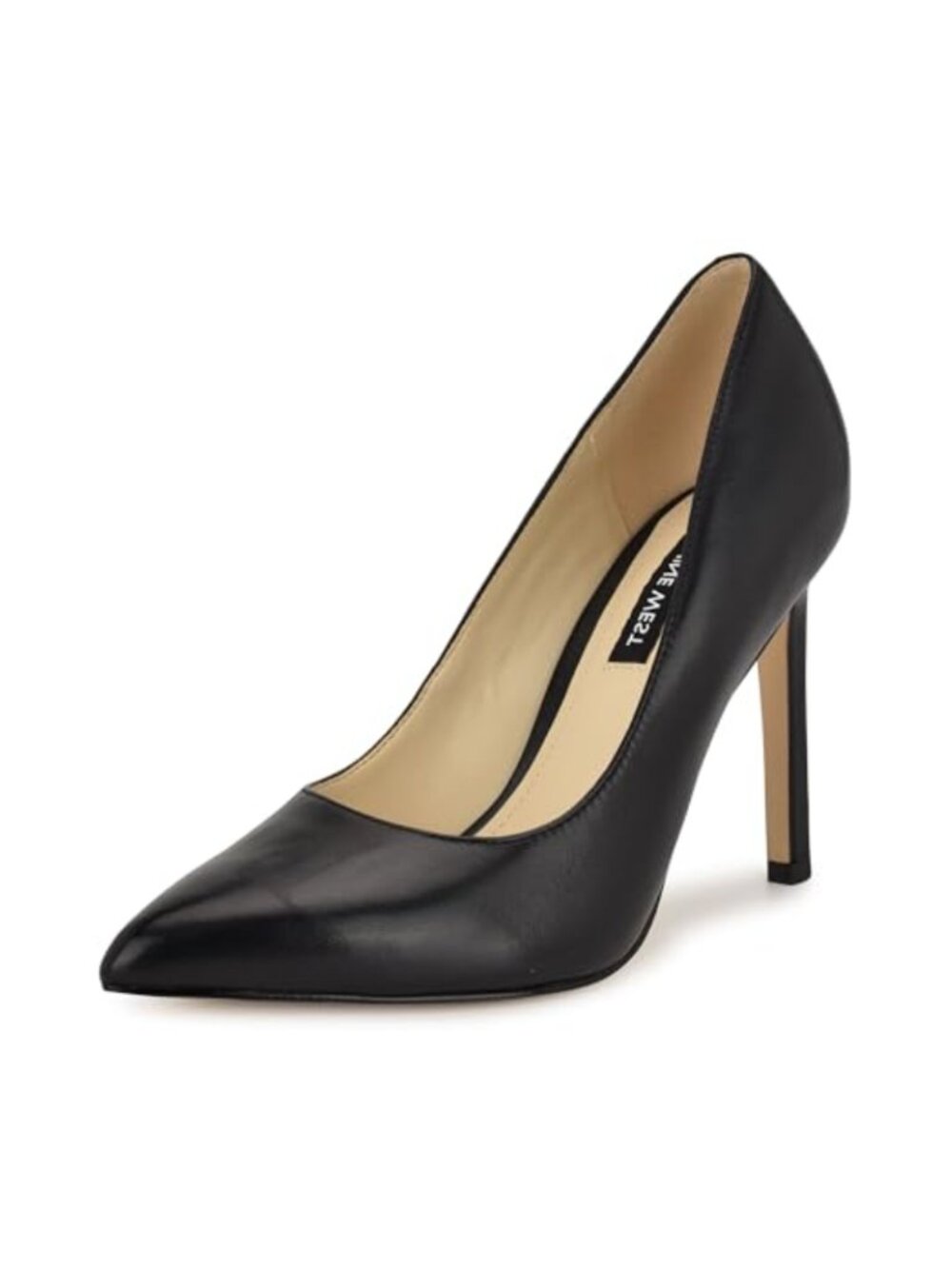 Nine West Tatiana Leather Pointed Toe Stiletto Pump Heel